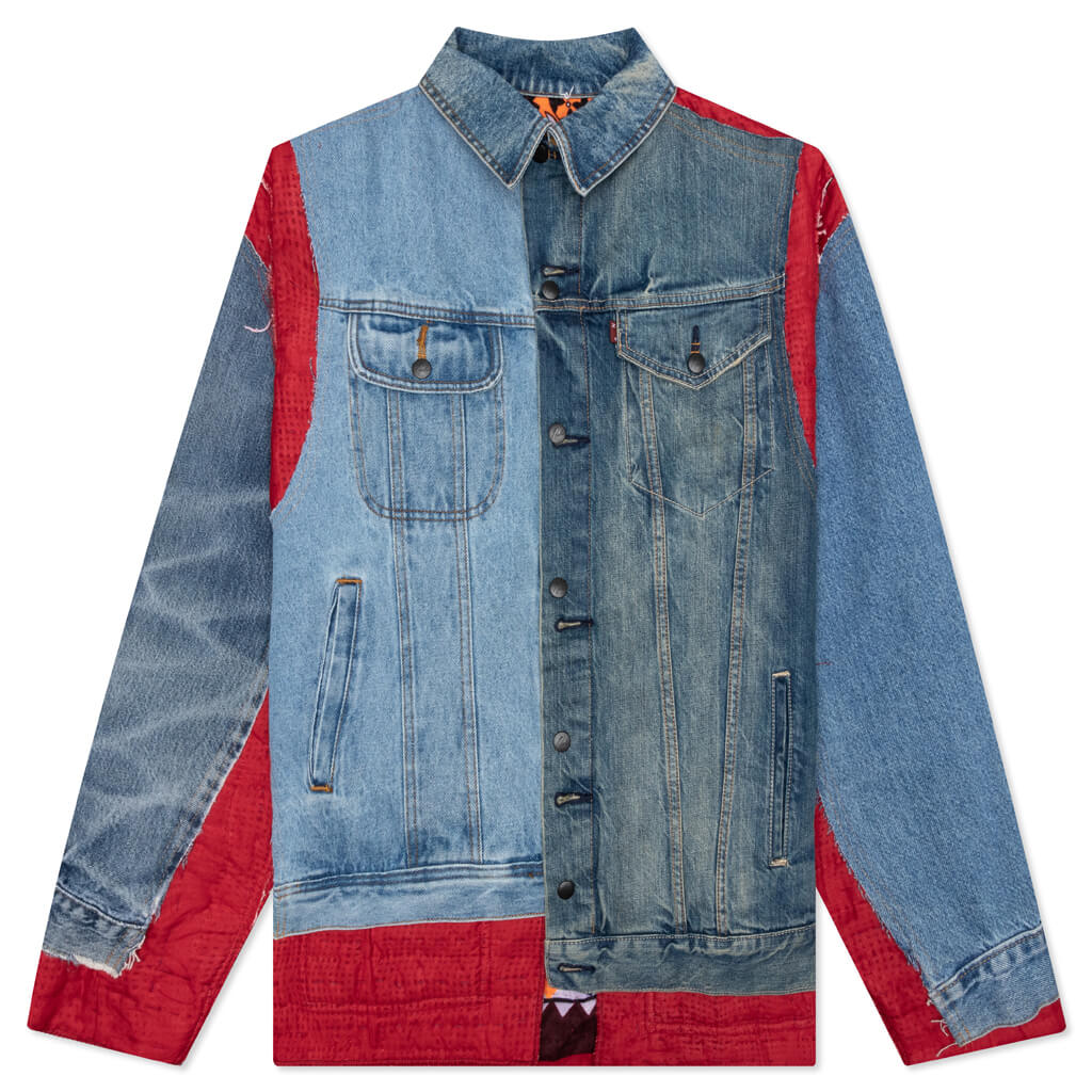 Rebuild by Covered Reversible Jacket Jean Jacket + Rug - Multi