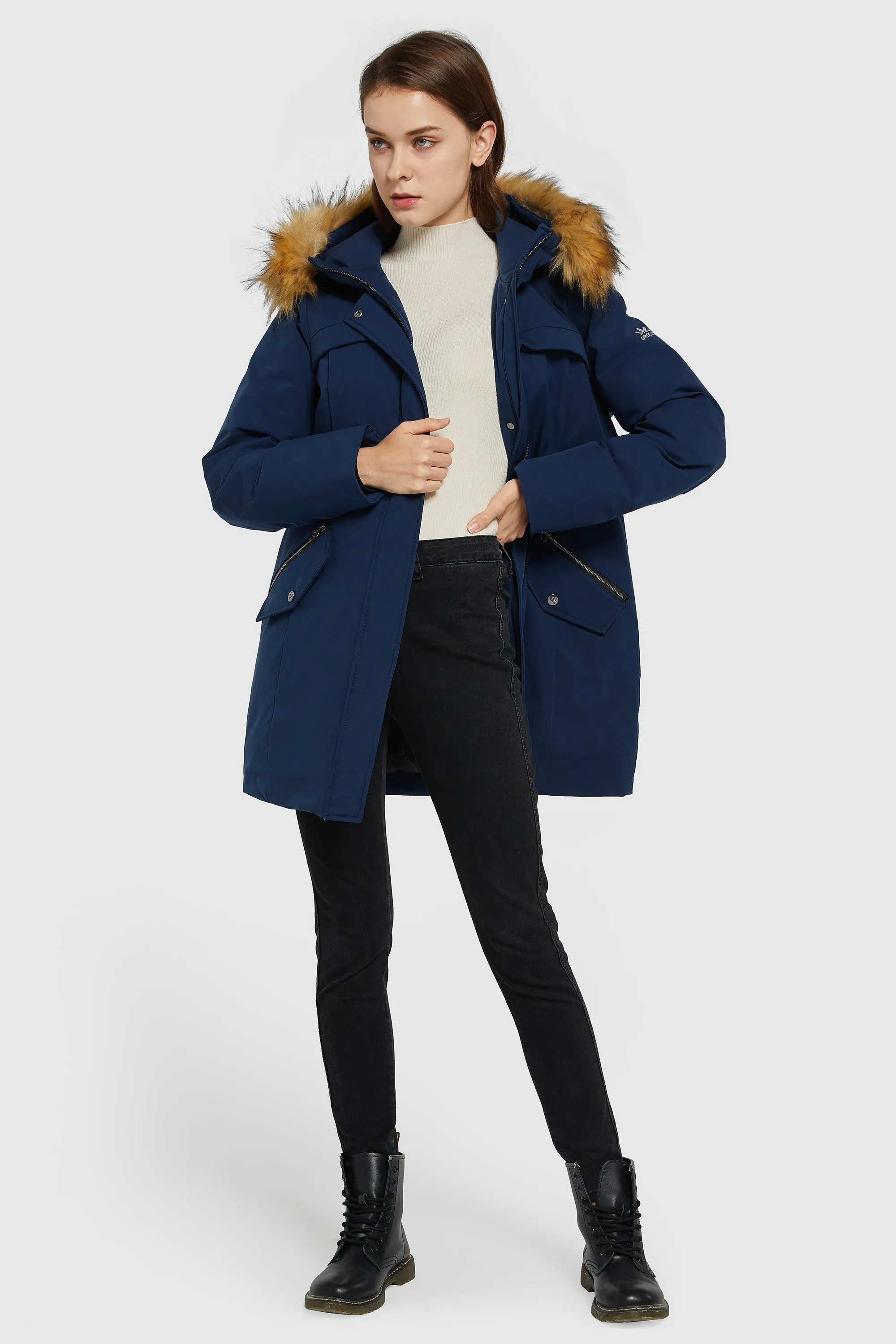 Removable Hood Winter Down Coat