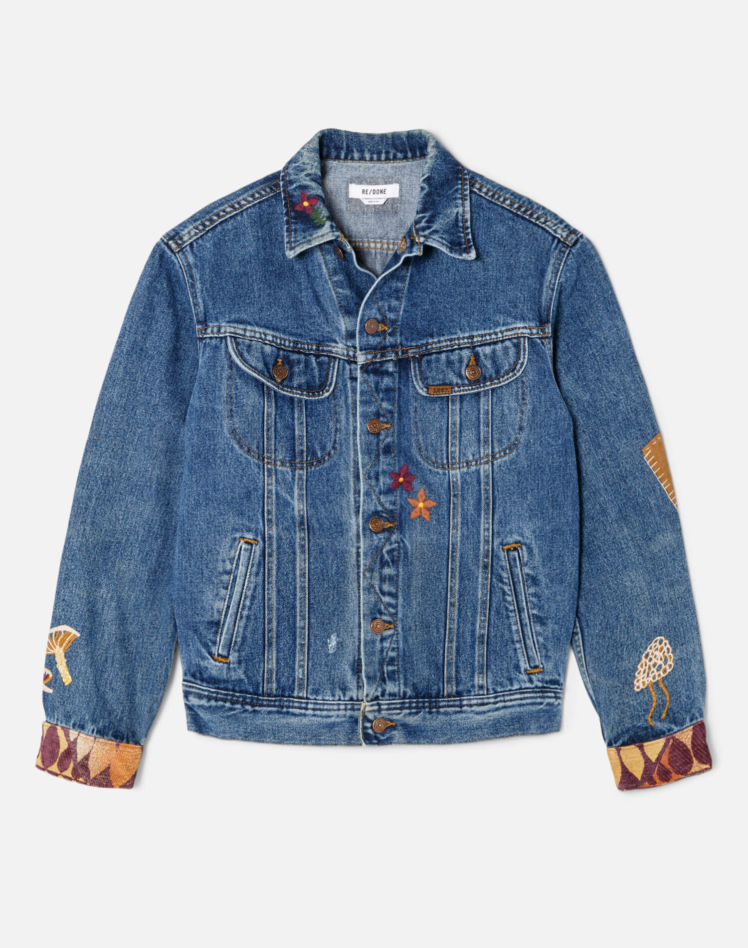 Repaired Denim Jacket - Indigo