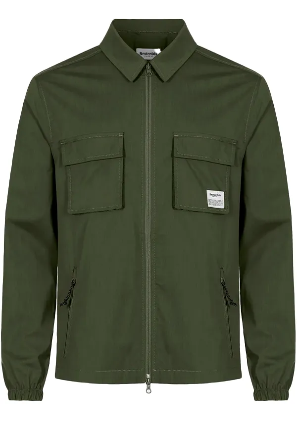 Resterds Cargo Overshirt Lightweight Army