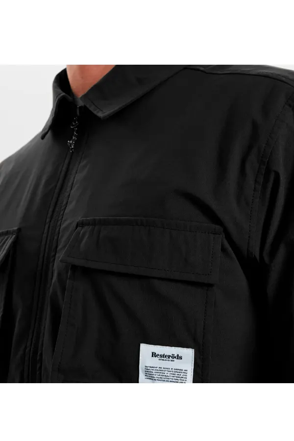 Resterds Cargo Overshirt Lightweight Black