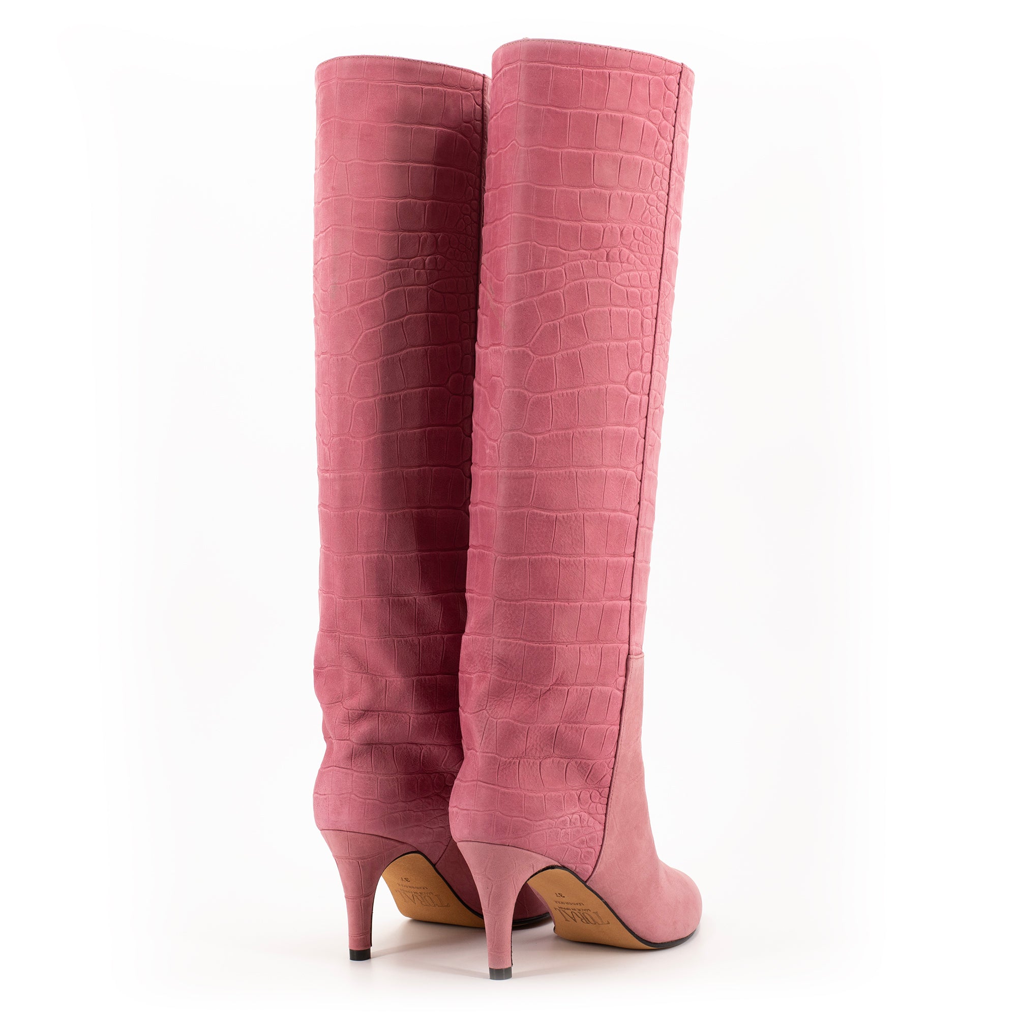 ROMA PINK TALL BOOTS