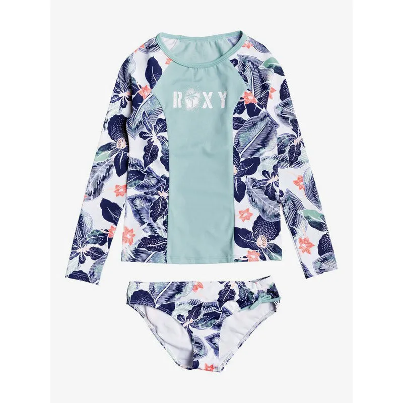 Roxy Girls Long Sleeve Rashguard Set