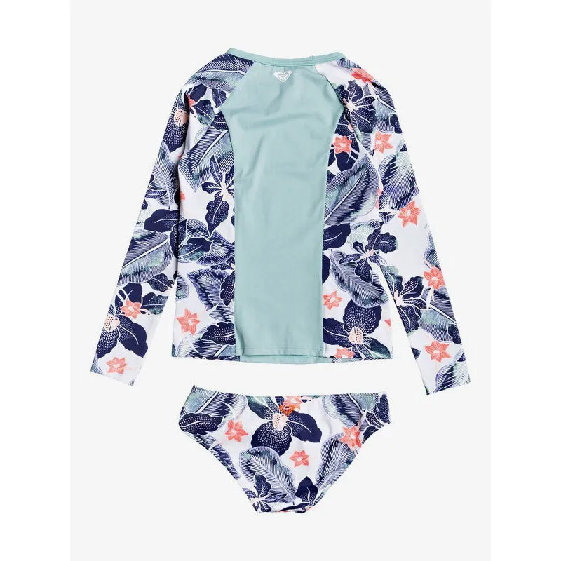 Roxy Girls Long Sleeve Rashguard Set