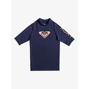 Roxy Girls Whole Hearted Short Sleeve Rashguard