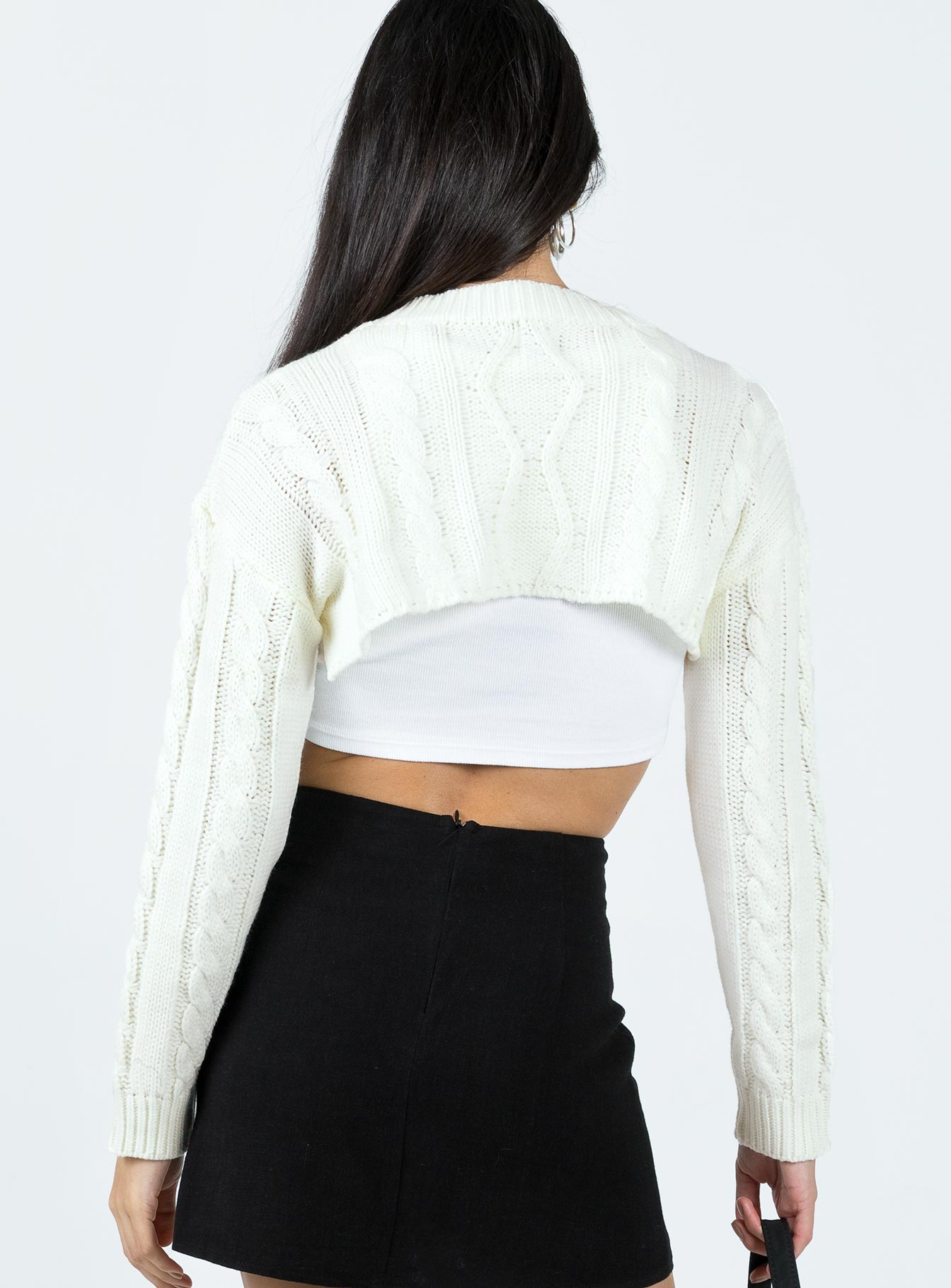 Sandwell Cropped Sweater White