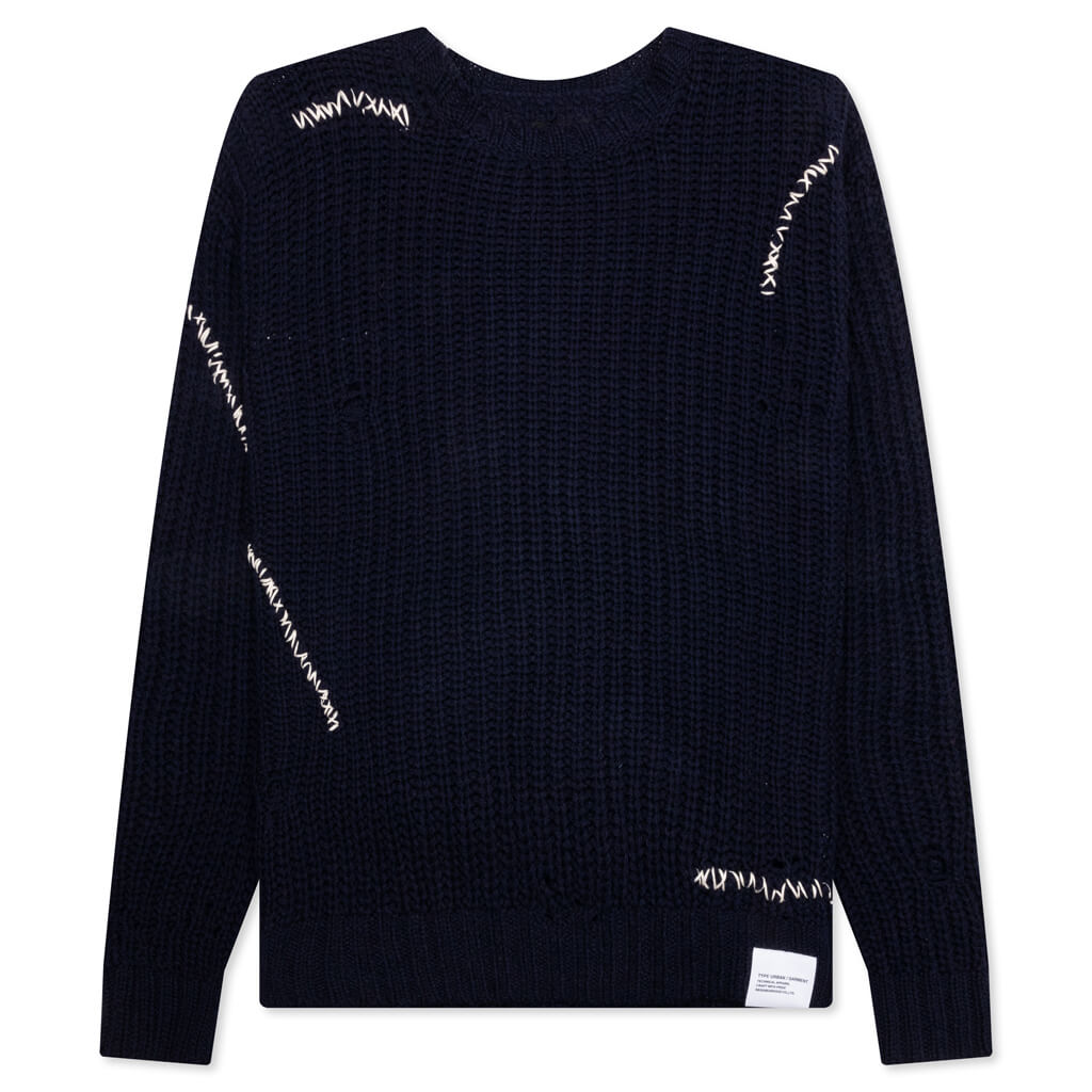 Savage Crewneck Sweater - Navy