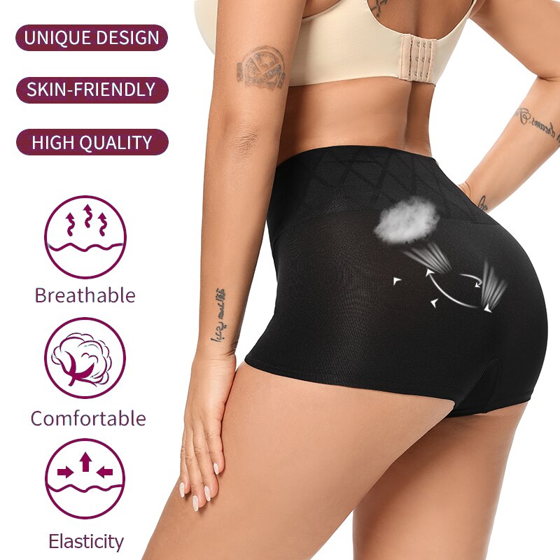 Seamless Shorts Shapewear Women Tummy Control Underwear High Waist Smooth Body Shaper Butter