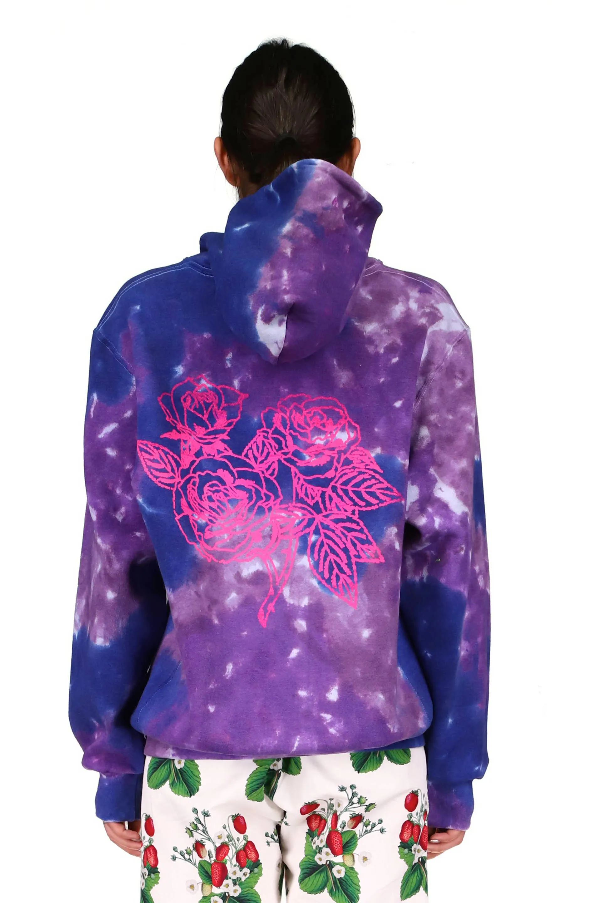 'SKELETON' TIE DYE SLIM HOODIE