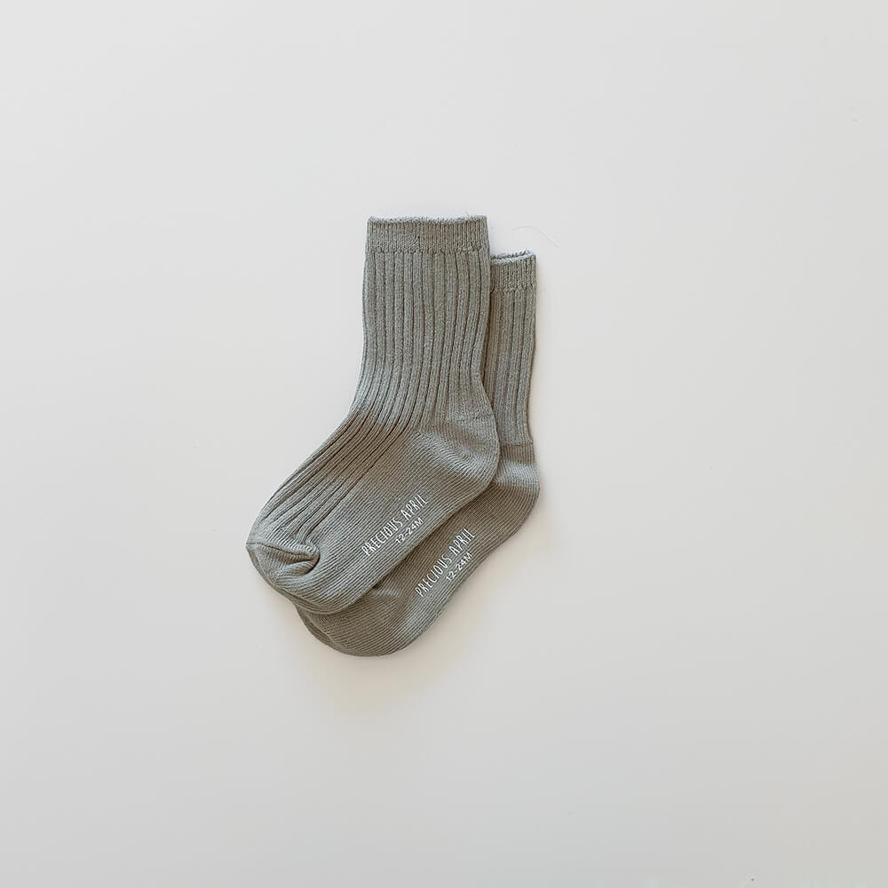 Skyler Cotton Socks - Steel Grey