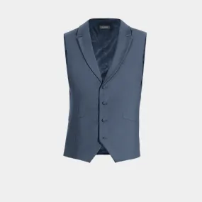 Slate lapeled essential Waistcoat