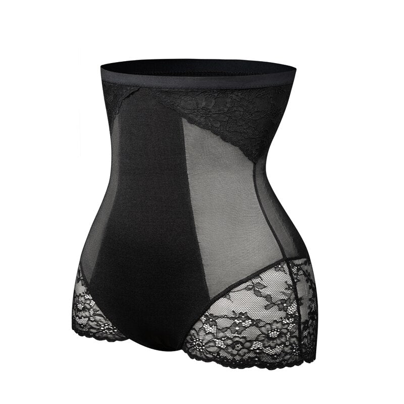 Slimmers High Waist Tummy Control Panties Women Shapewear Mesh Lace Abdomen Flat Body Shaper Butt