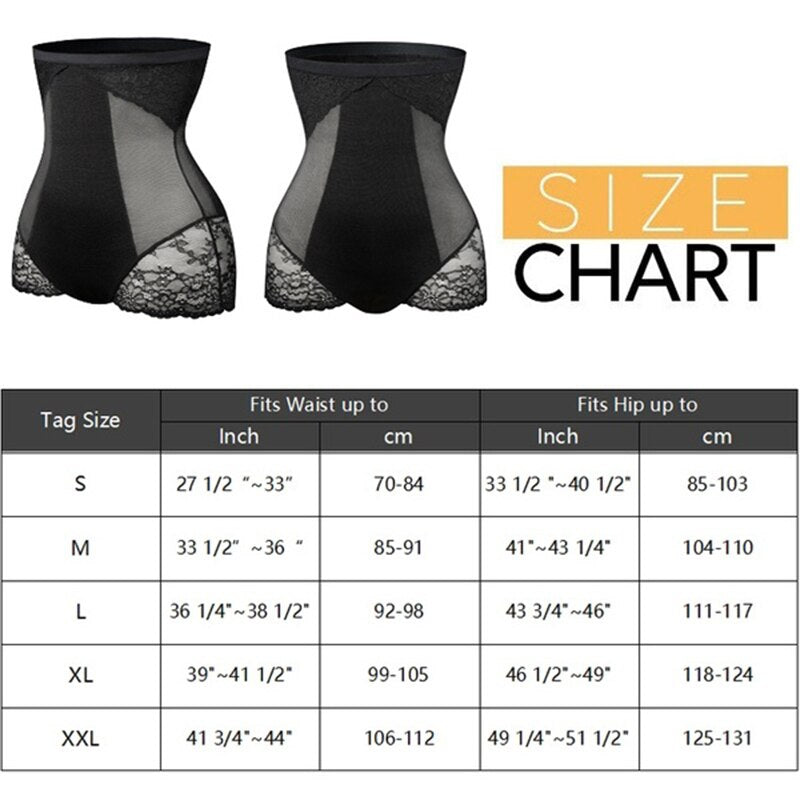 Slimmers High Waist Tummy Control Panties Women Shapewear Mesh Lace Abdomen Flat Body Shaper Butt