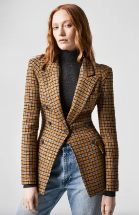 Smythe No A Db Pagoda Blazer in Umber Tweed