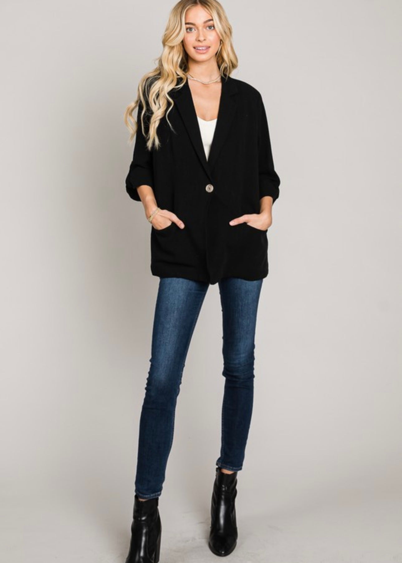 Soft Linen Blazers - 2 Colors!