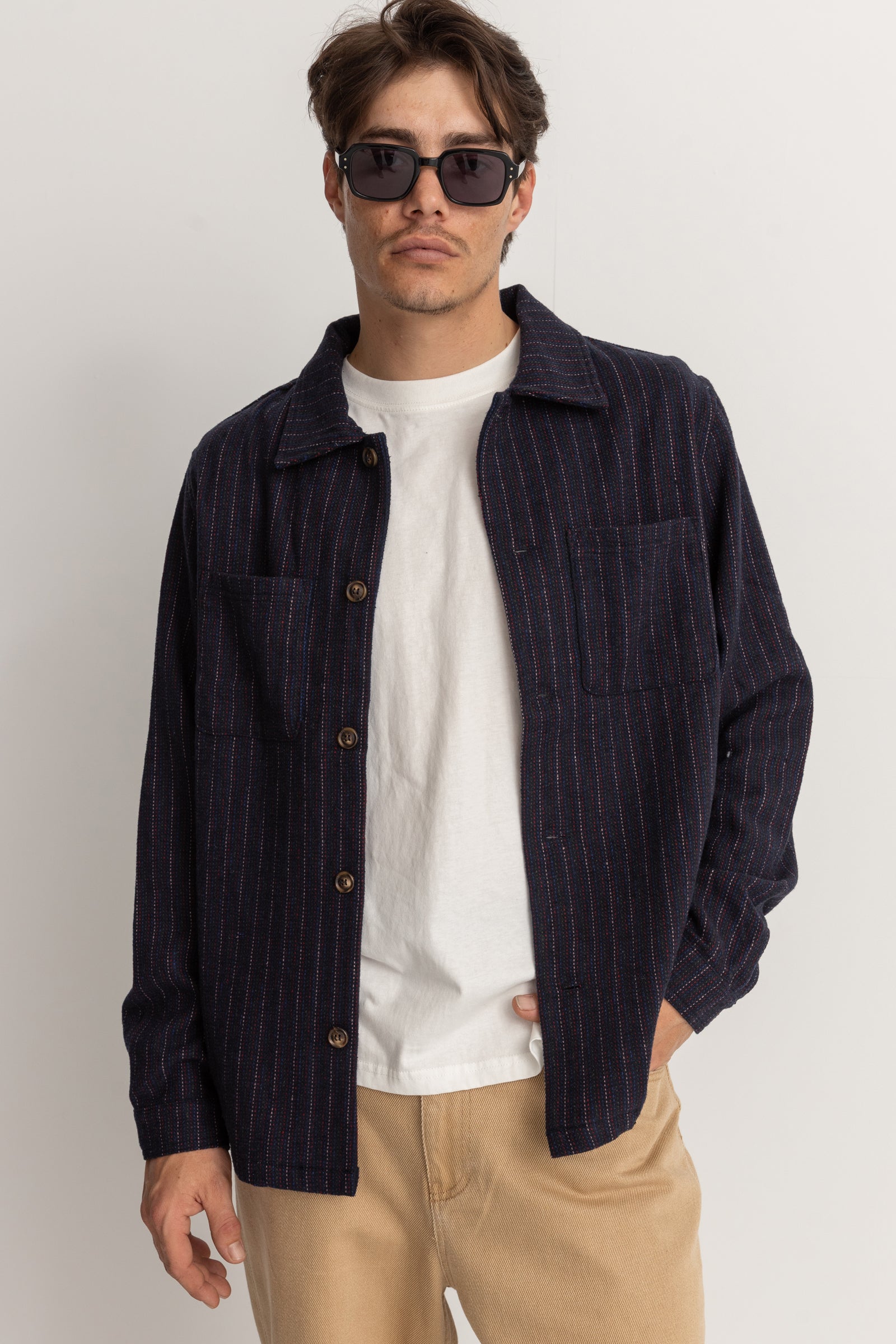 Sonny Ls Overshirt Navy