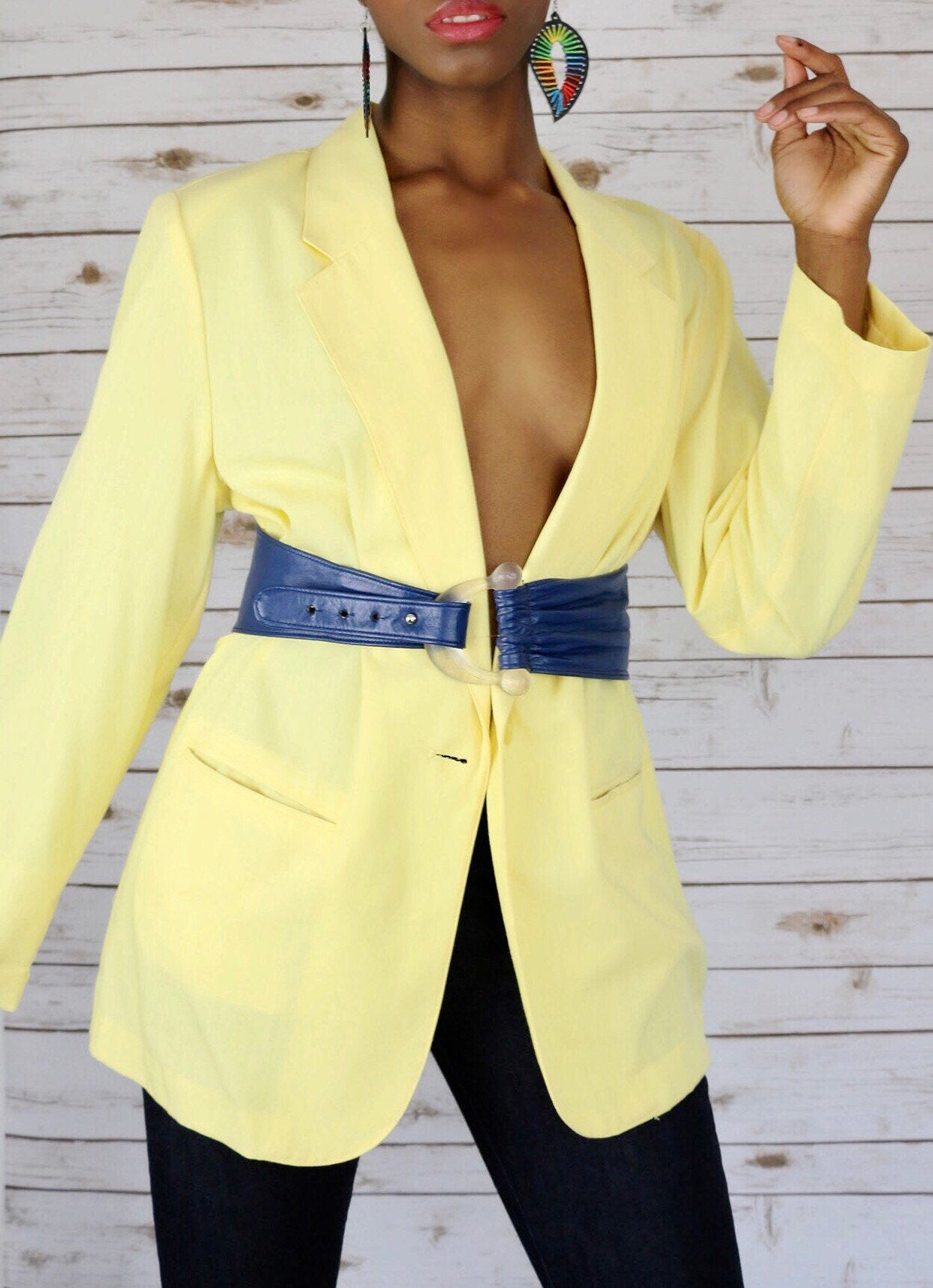 Sping Yellow Vintage Blazer