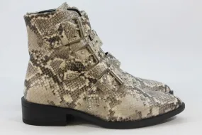 Steve New York Harmon Women's Snakeskin-Print Boots 6.5M(ZAP13239)