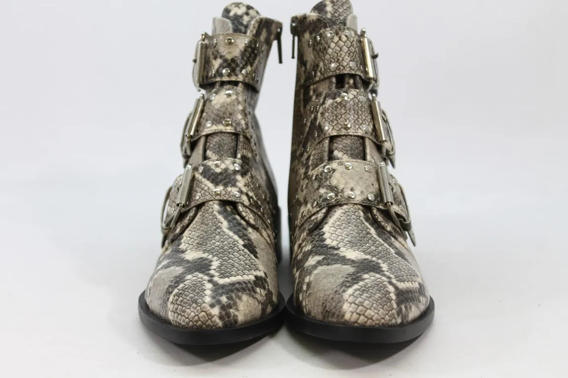 Steve New York Harmon Women's Snakeskin-Print Boots 6M(ZAP13146)