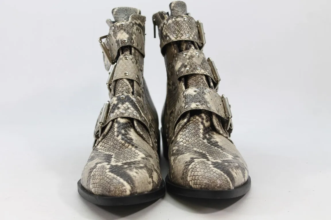 Steve New York Harmon Women's Snakeskin-Print Boots 9.5M(ZAP13151)