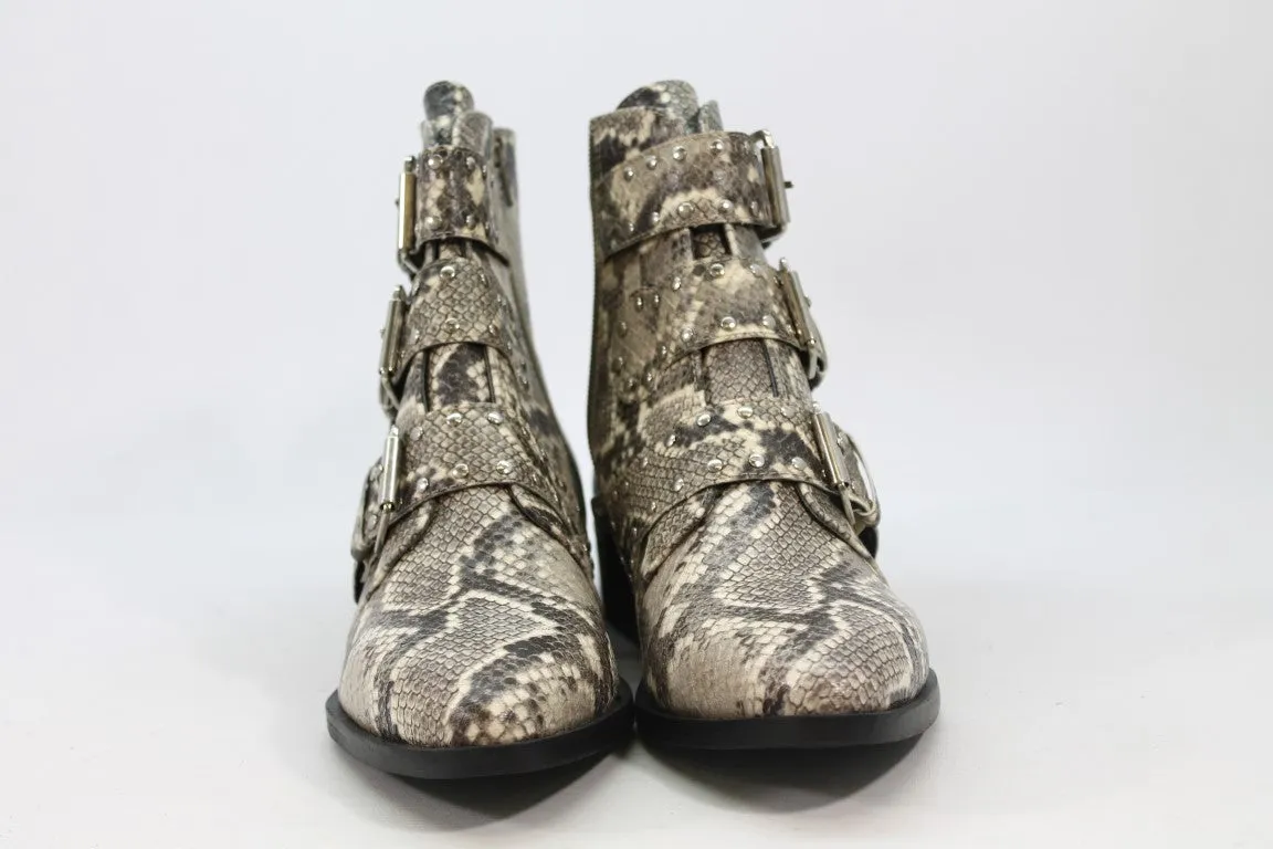 Steve New York Harmon Women's Snakeskin-Print Boots 9M(ZAP12969)