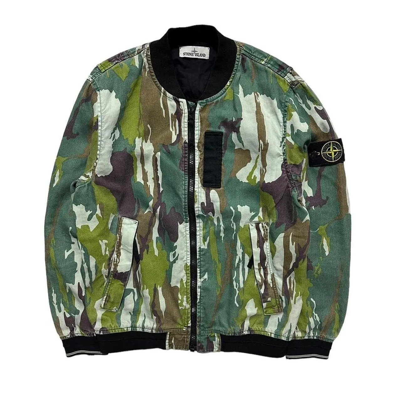 Stone Island Flowing Camo Bomber Jacket