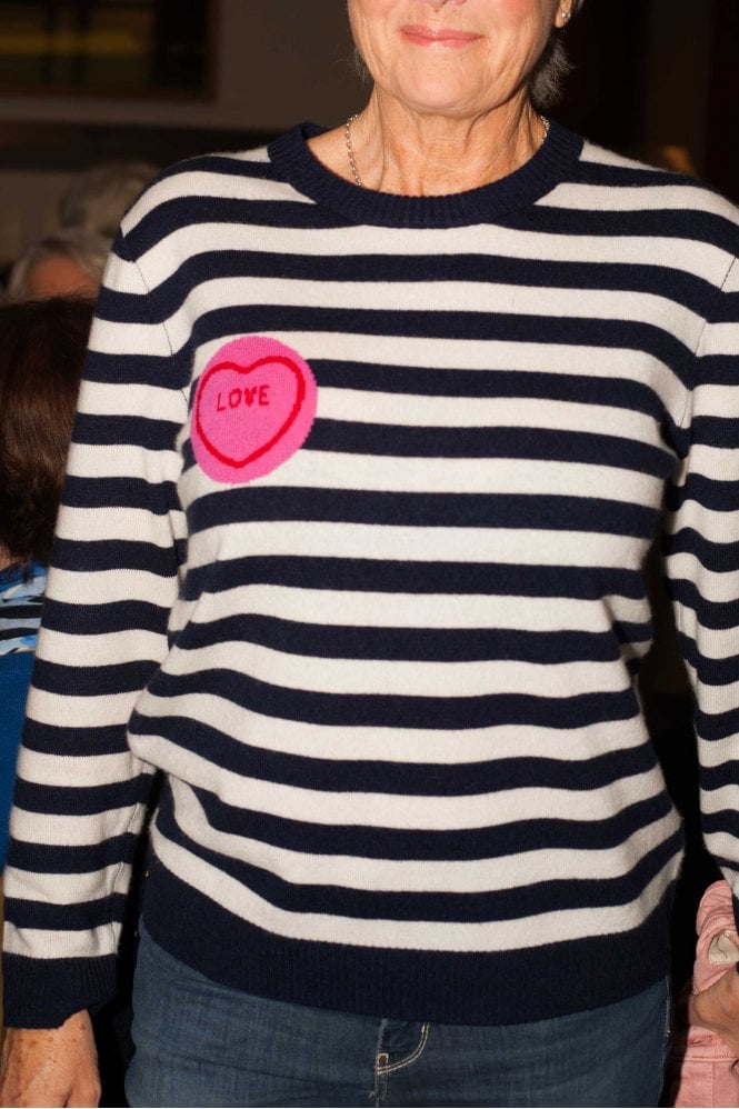 Stripe Love Crew Sweater    