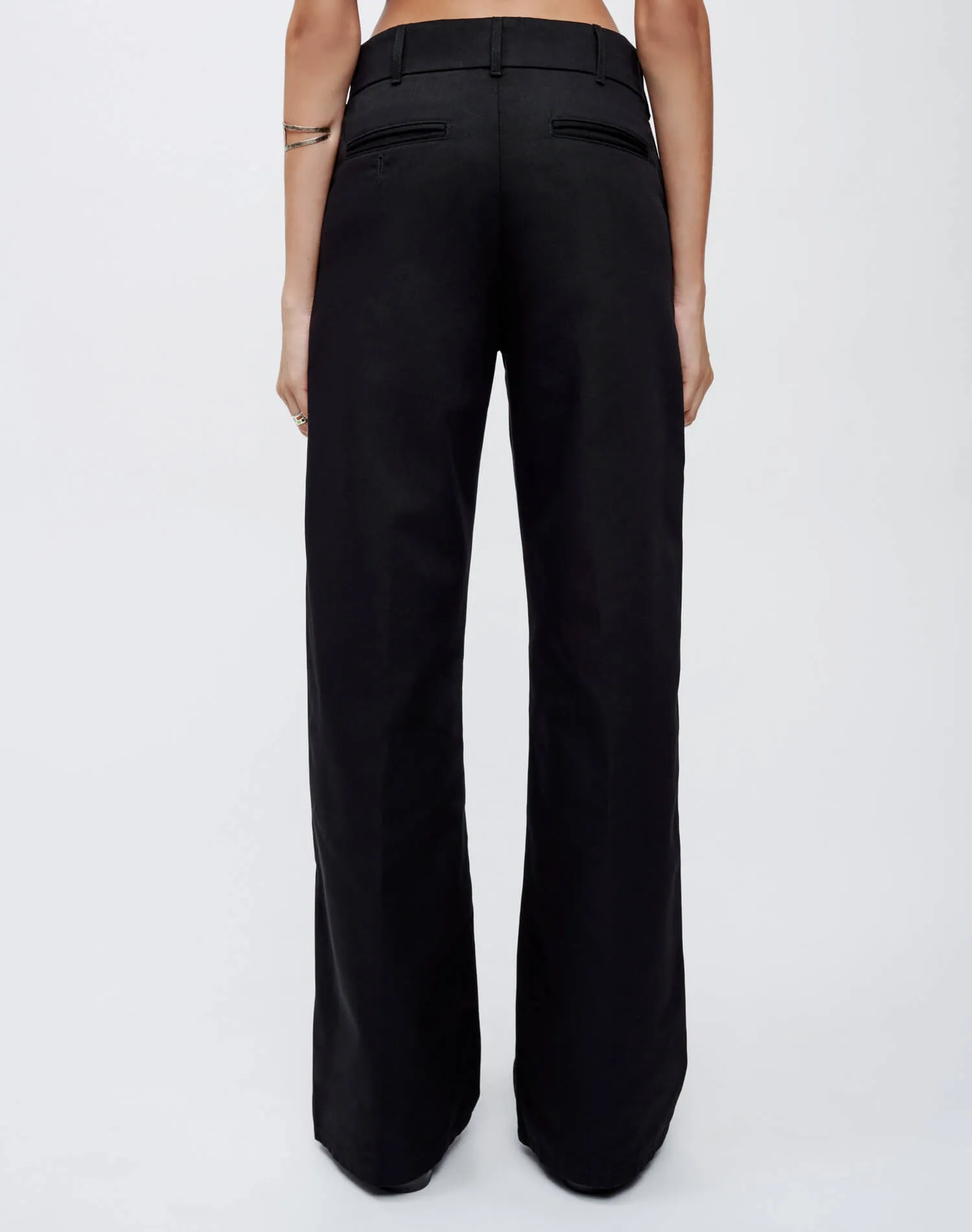 Super Wide Leg Trouser - Black