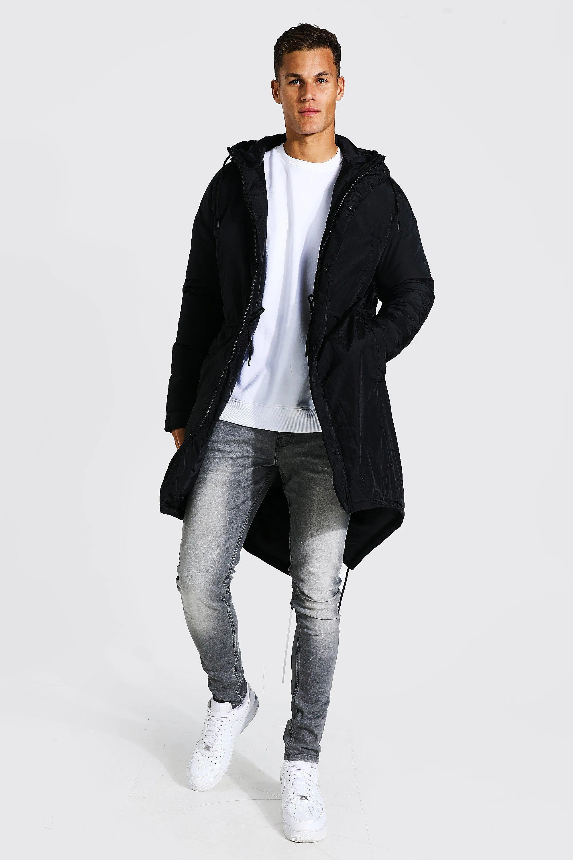 Tall Clean Tech Longline Parka