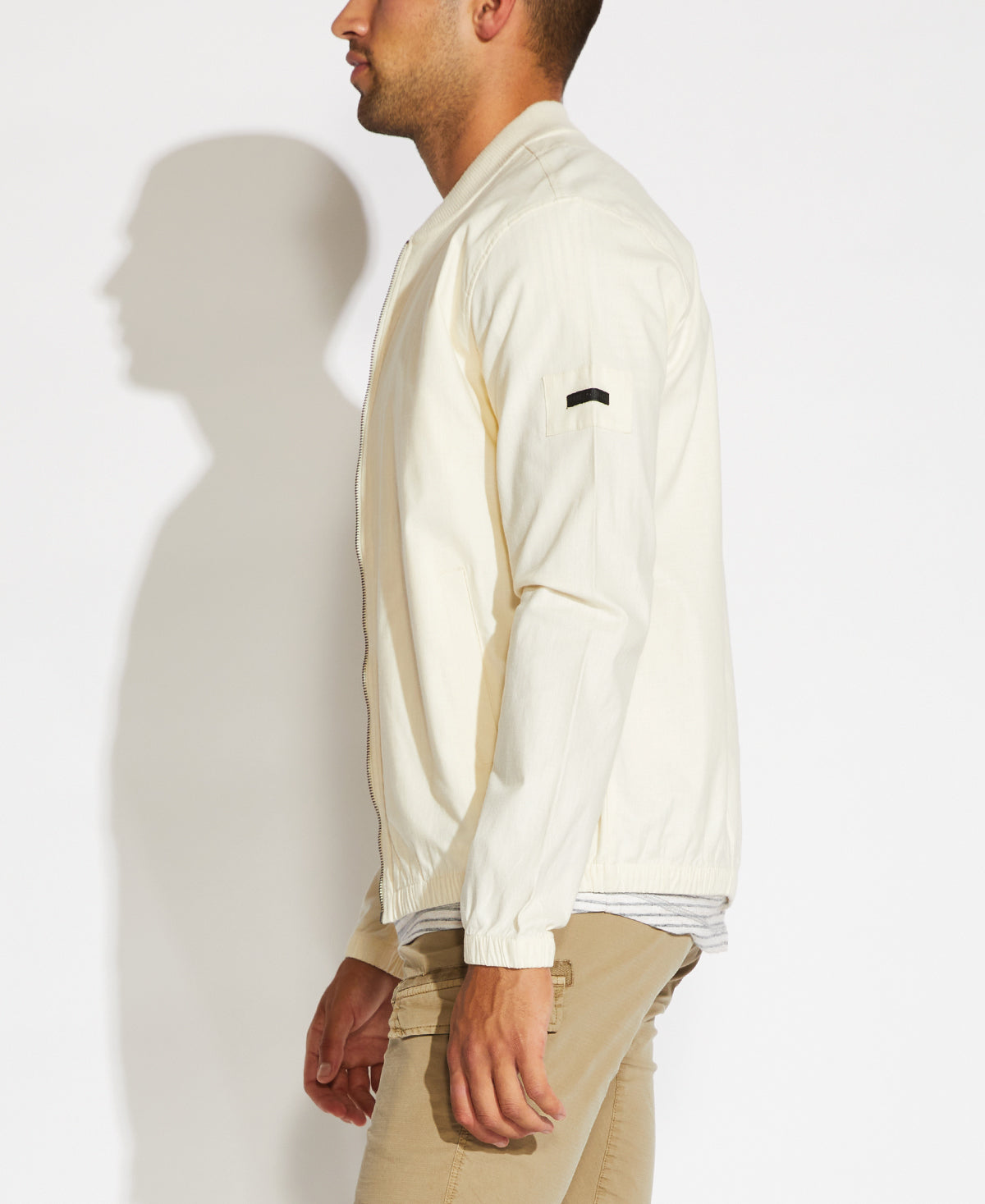 Tarek Bomber Jacket (Beige)