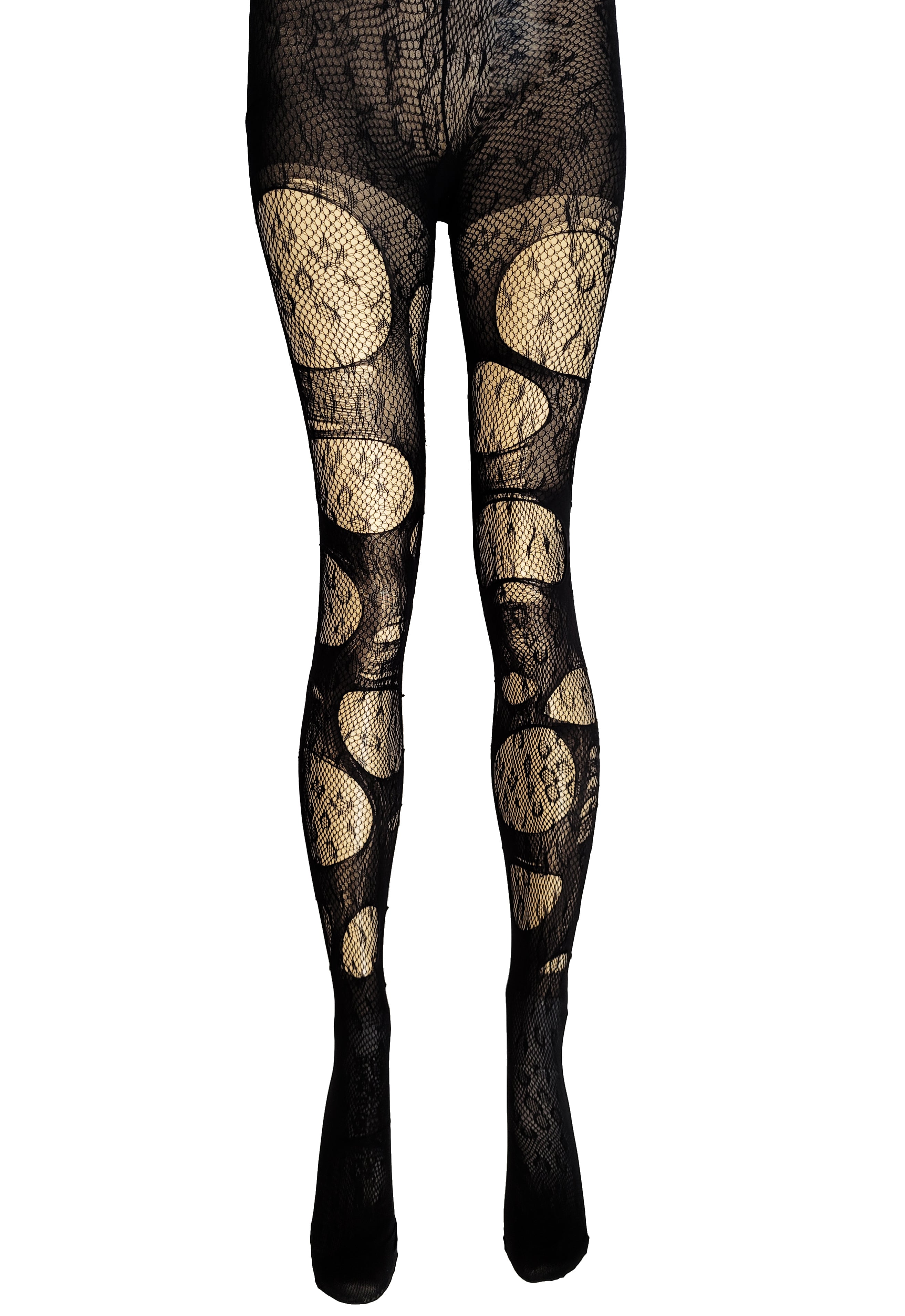 tattered & torn leopard fishnet tights