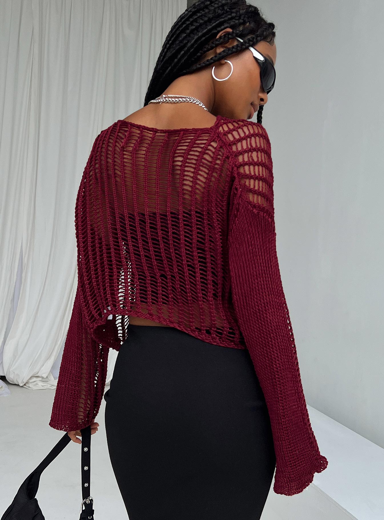 The Kennedy Sweater Burgundy