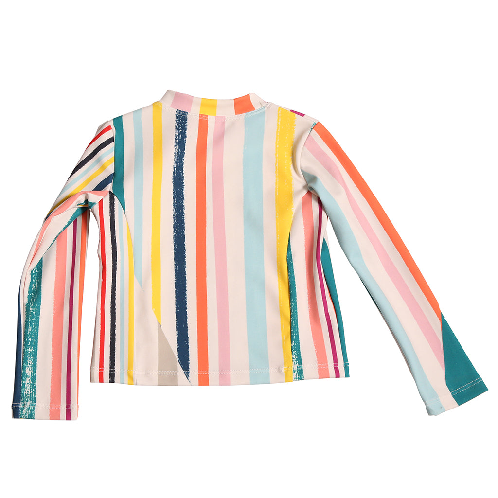 Tia Cibani Kids Baby Classic Swim Shirt Rainbow Stripes