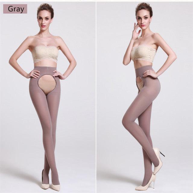 Tight Open Crotch Warm Pantyhose High Waist