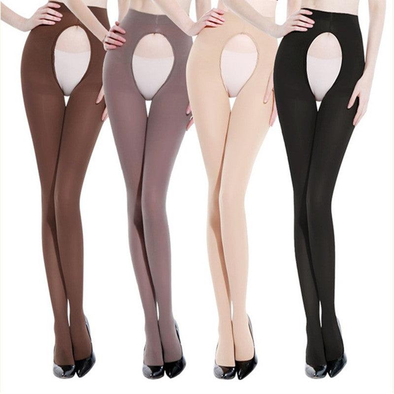 Tight Open Crotch Warm Pantyhose High Waist