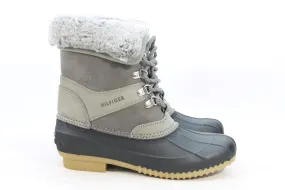 Tommy Hilfiger Rainah2 Women's Grey/Tan Boots 8M(ZAP18943)