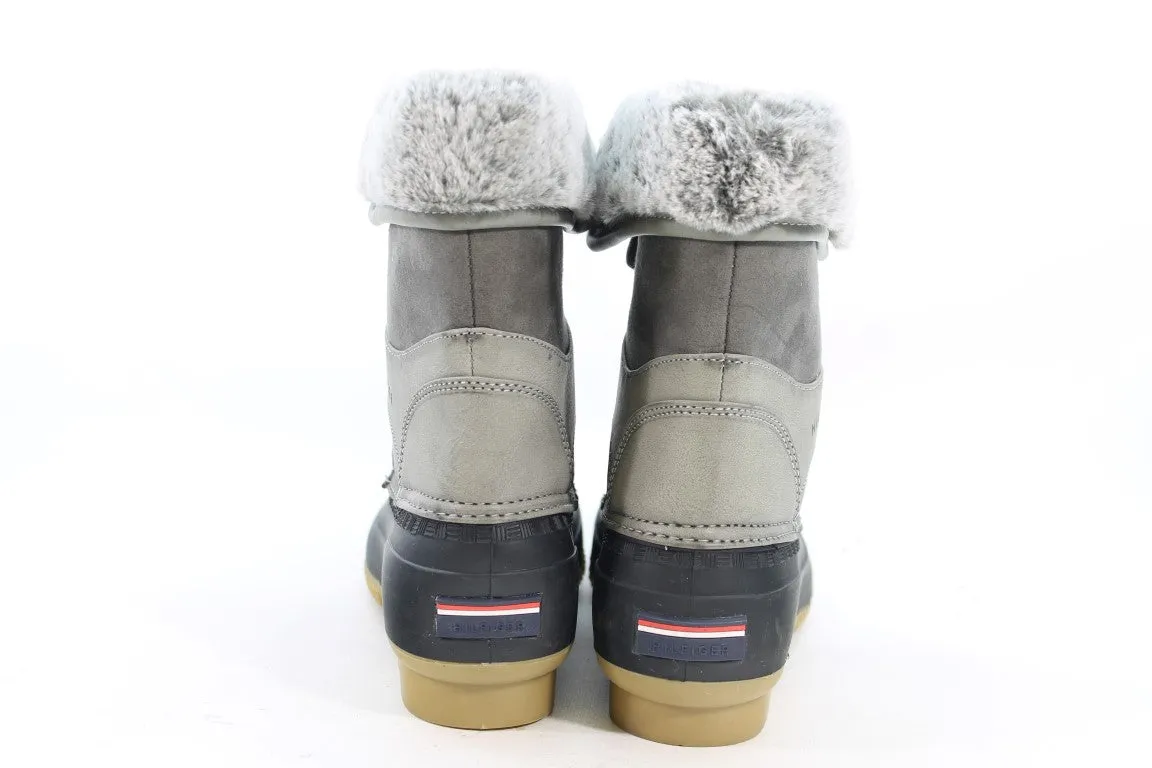 Tommy Hilfiger Rainah2 Women's Grey/Tan Boots 8M(ZAP18943)