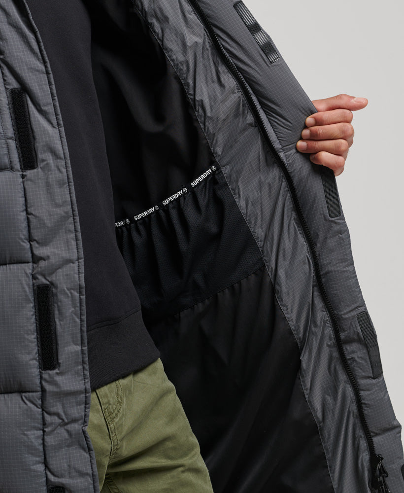 Touchline Padded Jacket | Football Grid Charcoal