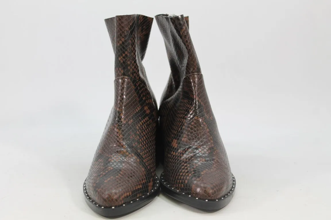 Treasure & Bond Farrah Women's Snake Brown Boots 5M(ZAP13154)