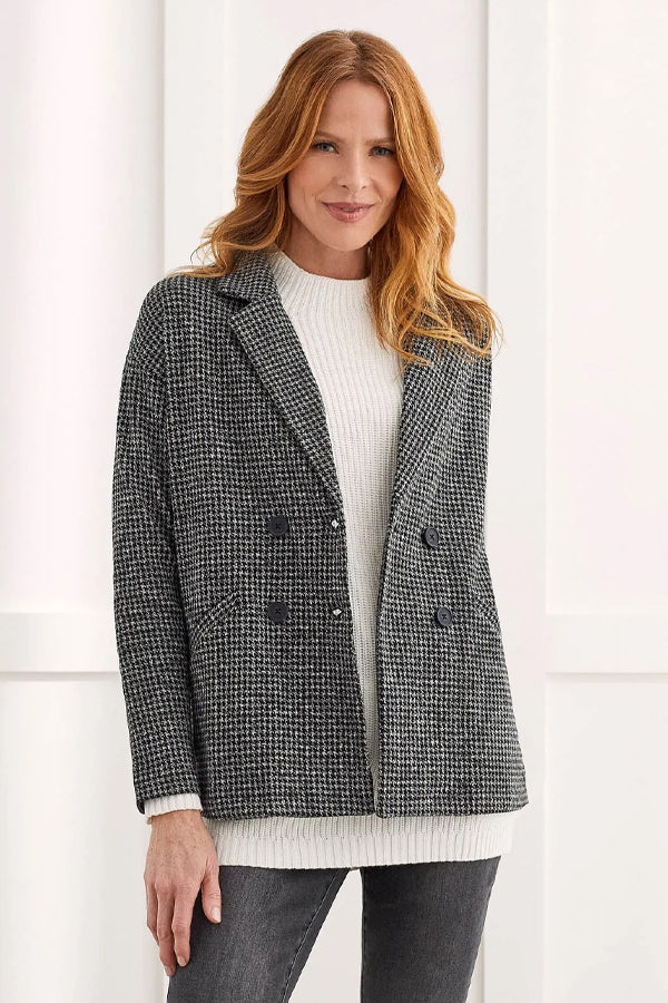 Tribal Houndstooth Blazer