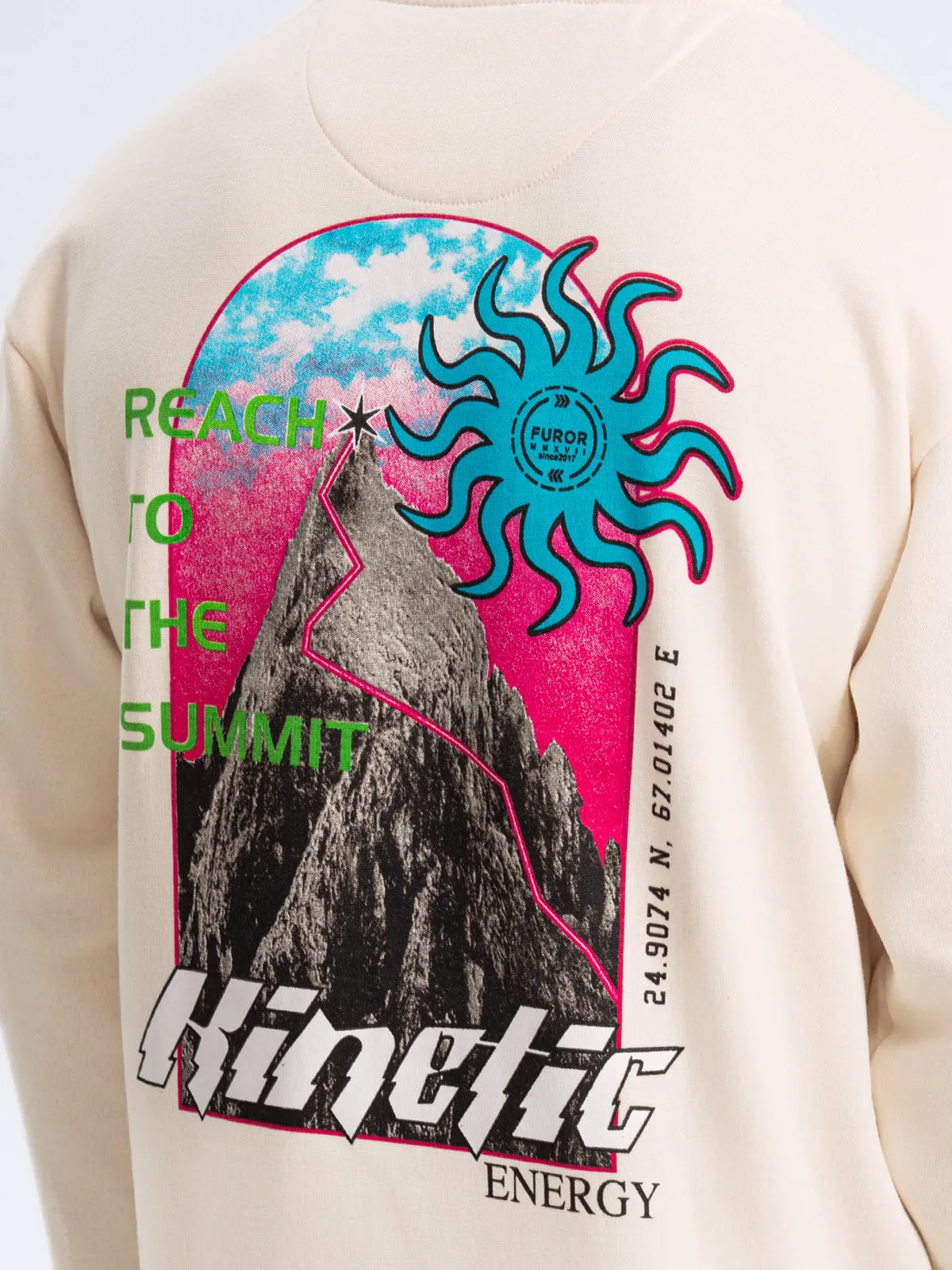 Typographic Print Hoodie - FMTH23-018