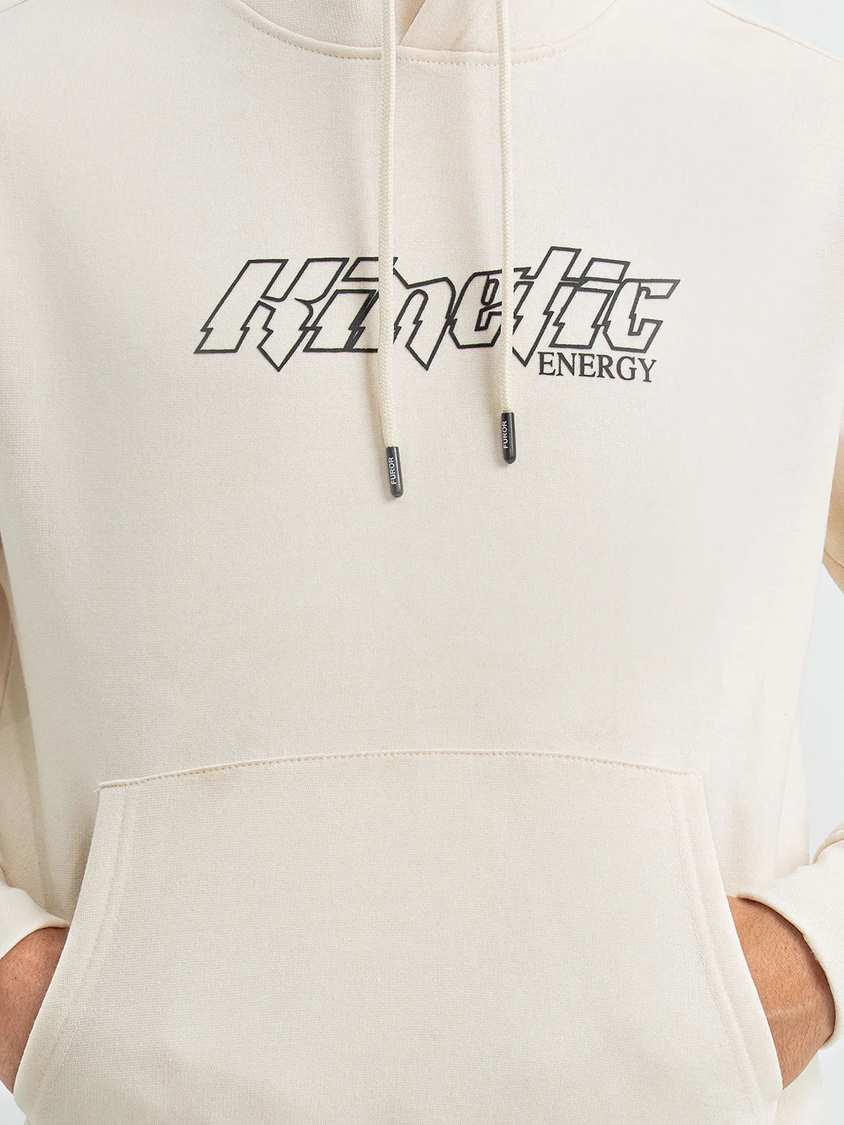 Typographic Print Hoodie - FMTH23-018