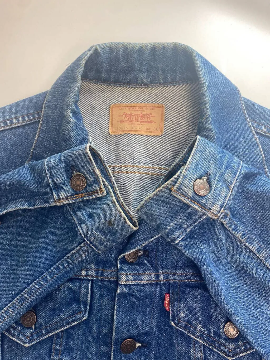 Vintage 70s Levis denim jacket 70546, made in USA – Small