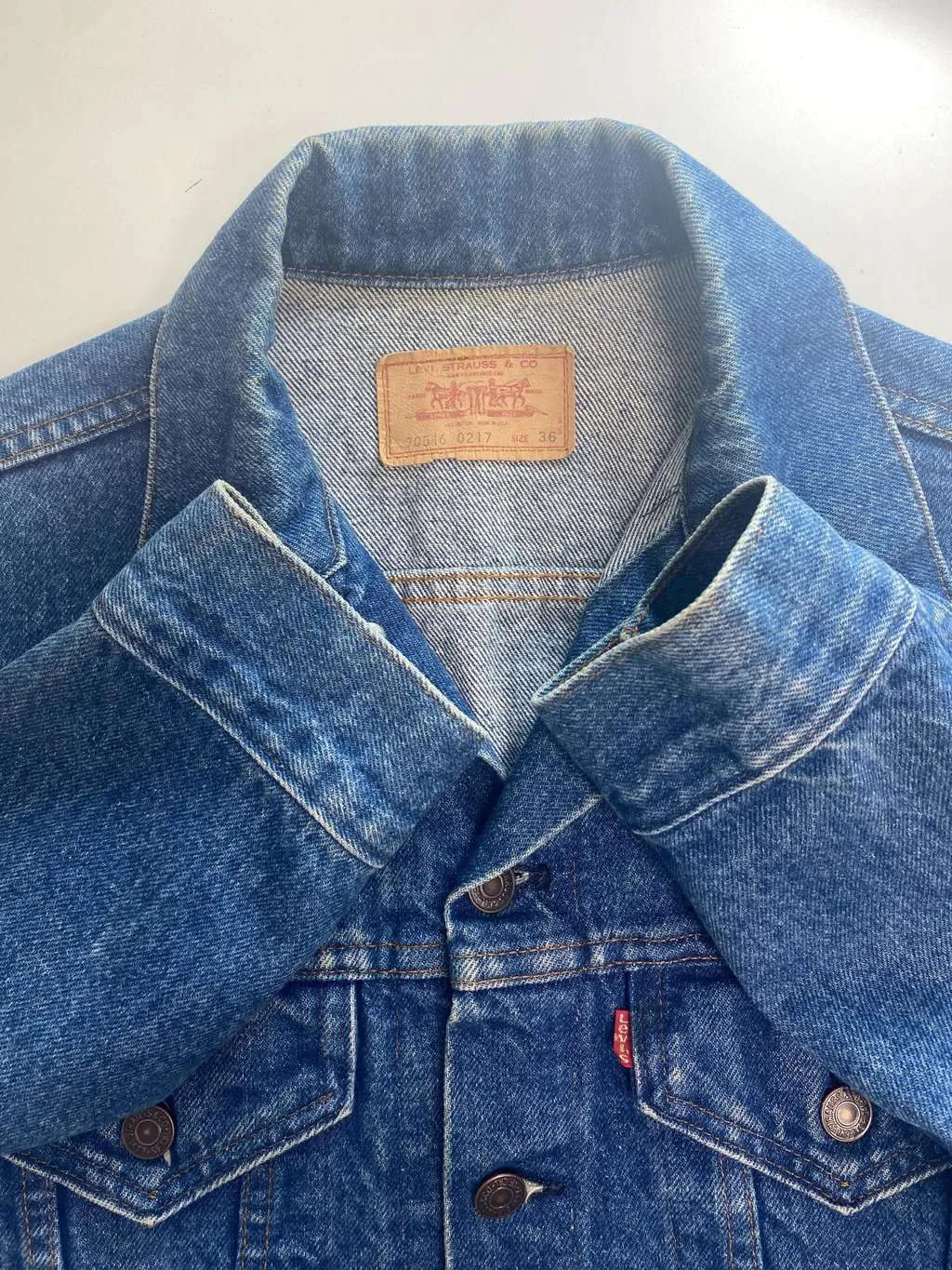 Vintage 70s Levis denim jacket 70546, made in USA – Small