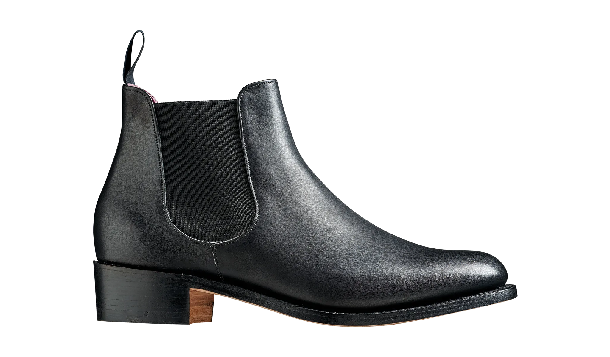 Violet - Black Calf / Elastic Boot