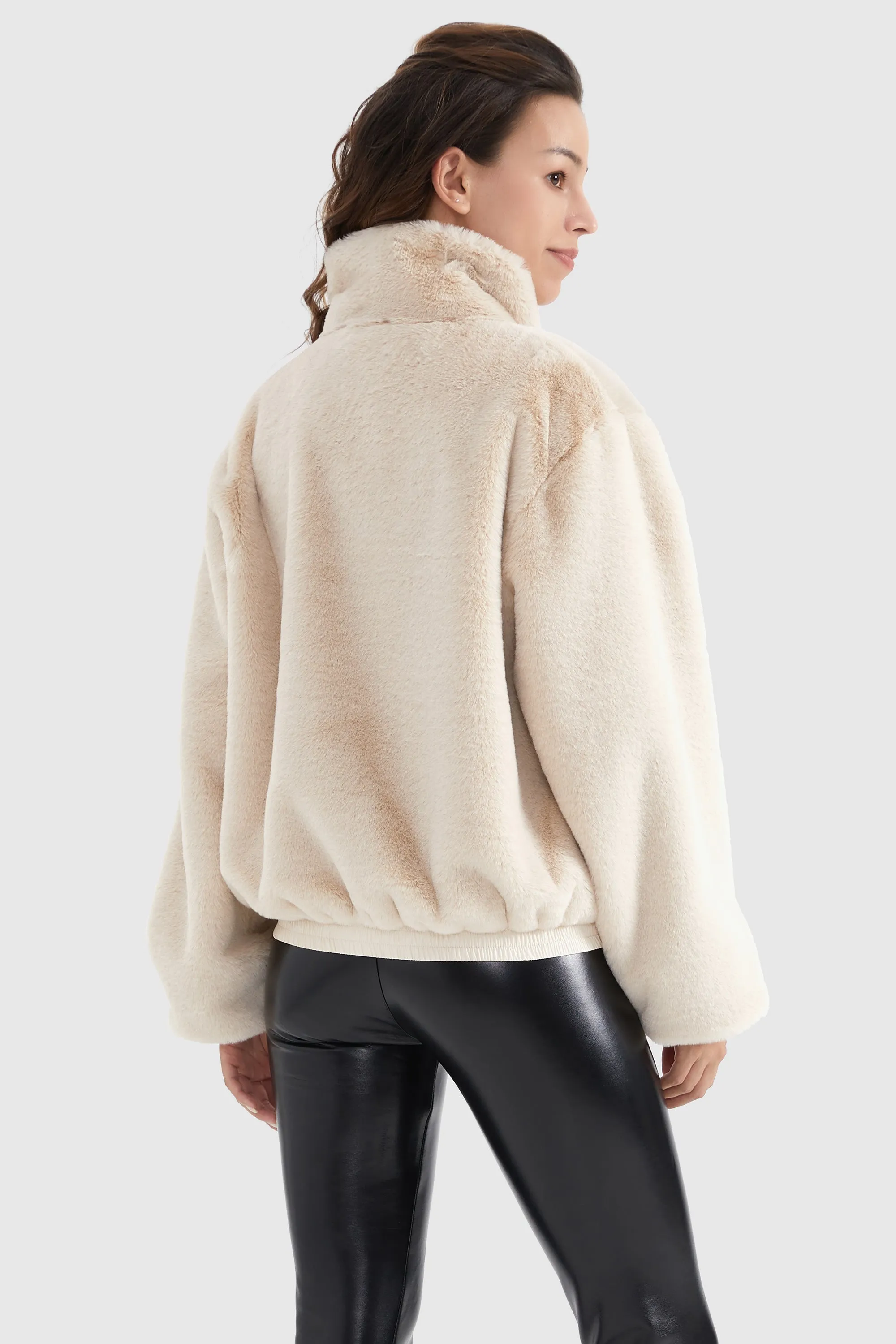 Winter Sherpa Zip-Up Coat