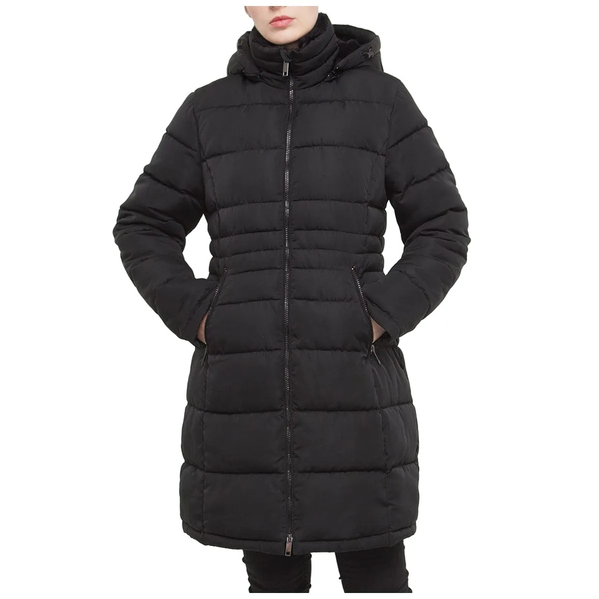 Women's Heavy Long Puffer Jacket Winter Coat