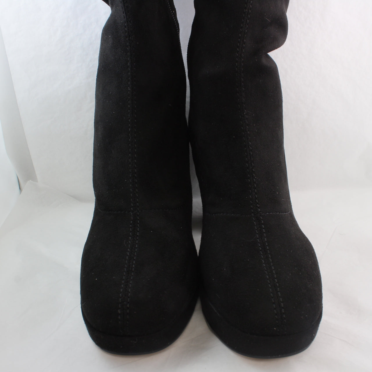 Womens Office Kabul Micro Sock Boots Black