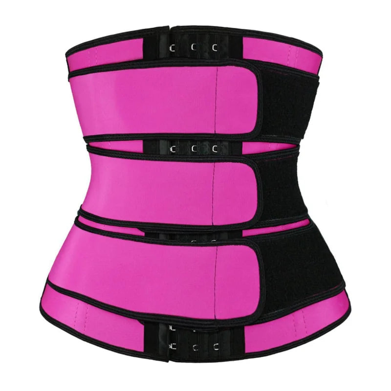 Women's Rose Red Neoprene Waist Trainer Compression Body Shaper Slimmers