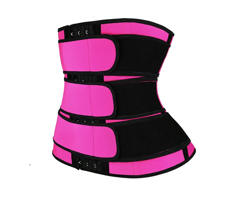 Women's Rose Red Neoprene Waist Trainer Compression Body Shaper Slimmers